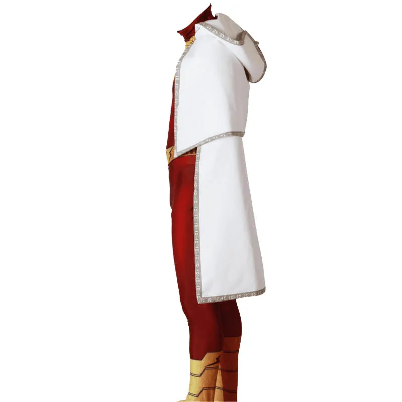 Shazam Billy Batson Captain Cloak Jumpsuit Cosplay Costume