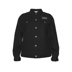 Sixty Eight Logo White Black Unisex Lapel Jacket