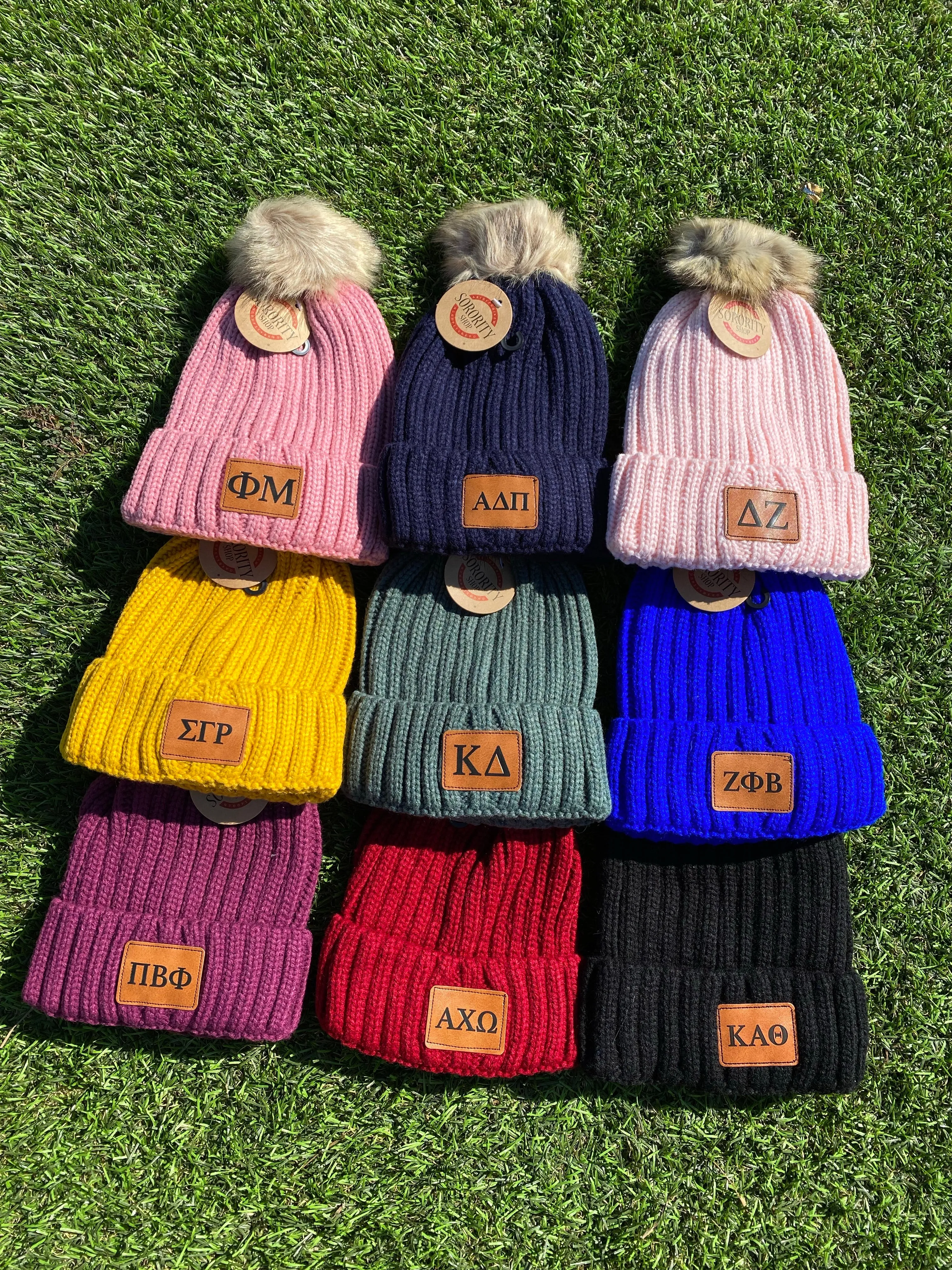 Sorority Knit Pom Beanie