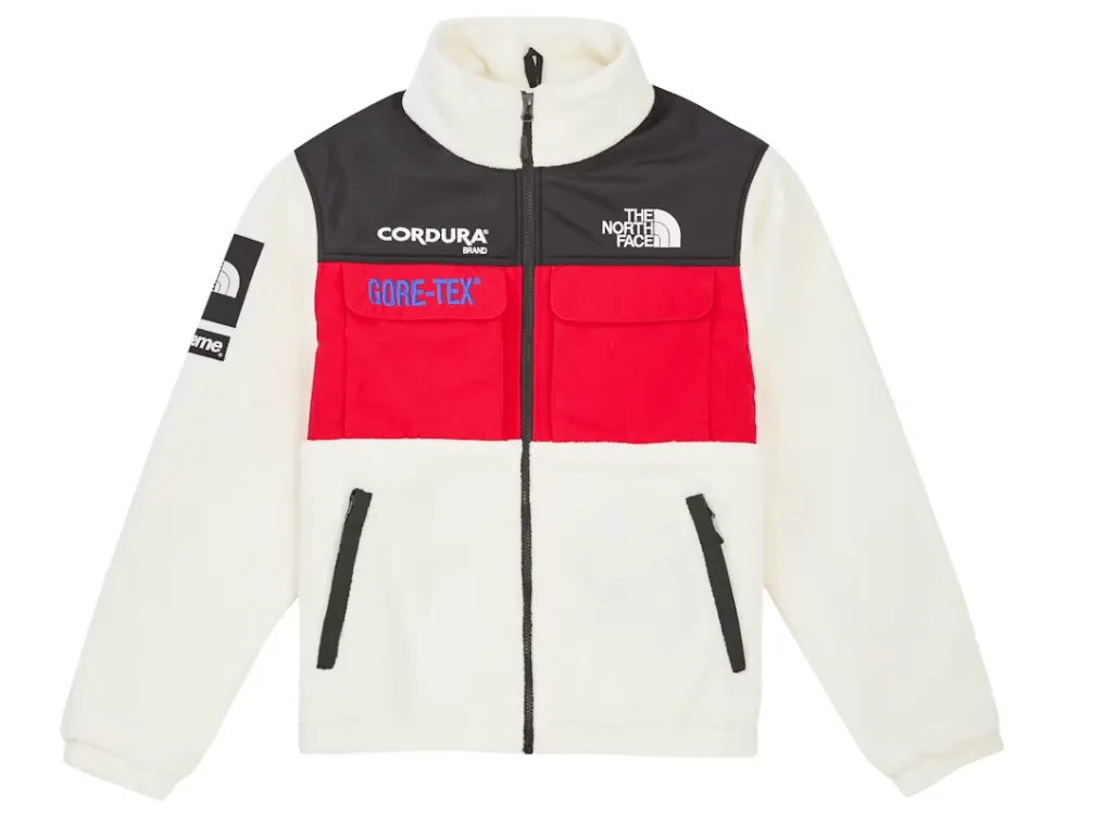 Supreme The North Face Expedition Fleece (FW18) Jacket White