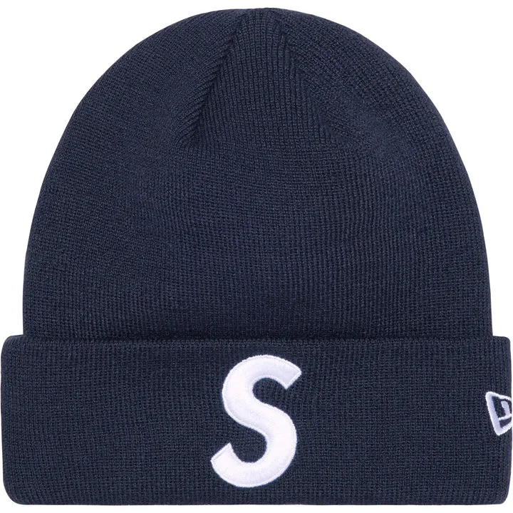 SUPREME x NEW ERA  S LOGO BEANIE 'NAVY'