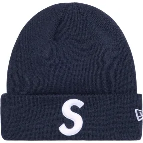 SUPREME x NEW ERA  S LOGO BEANIE 'NAVY'