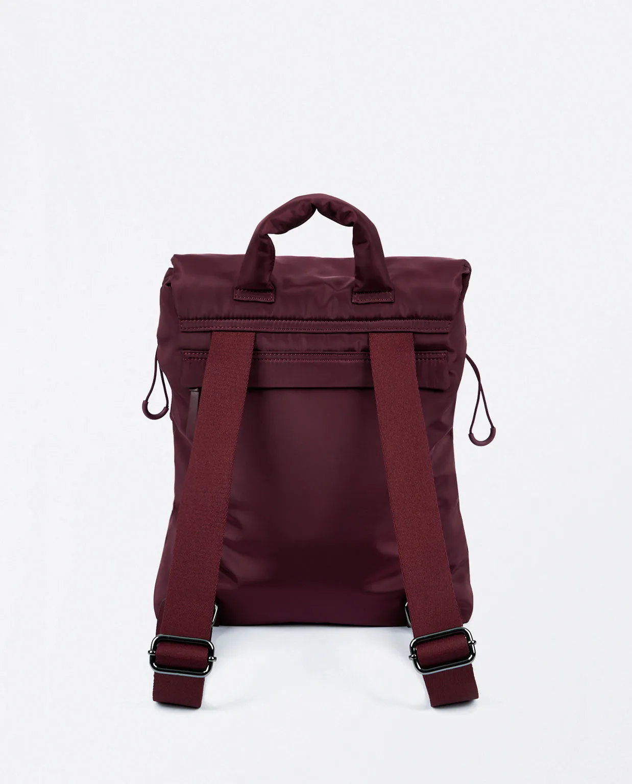 Surkana backpack in quilted nylon maroon