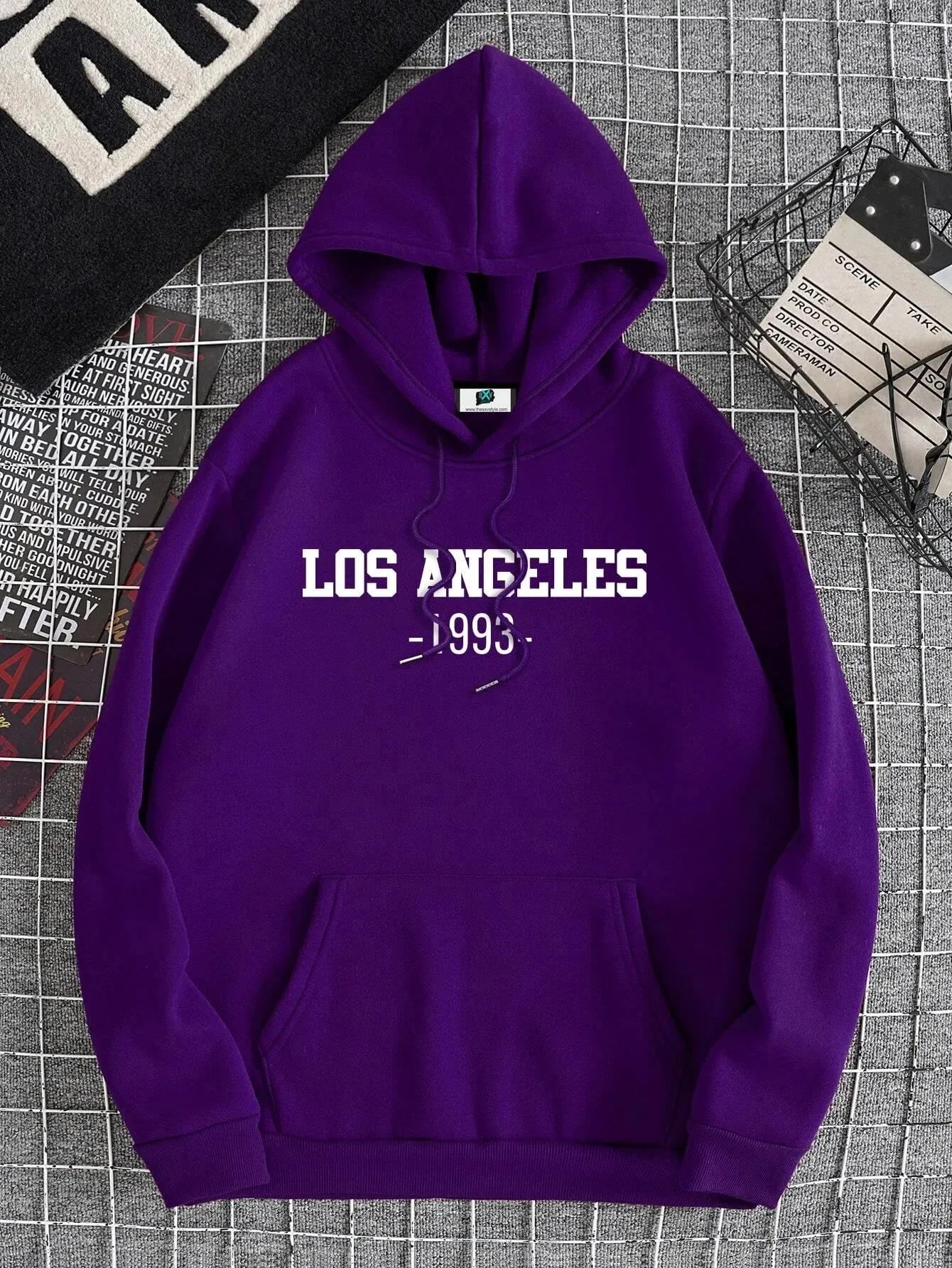 SXV  'Los Angeles 1993’ Printed Cool Aesthetic Sweatshirt Hoodie