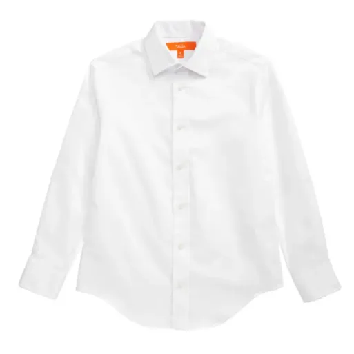 Tallia Boys Textured White Dress Shirt