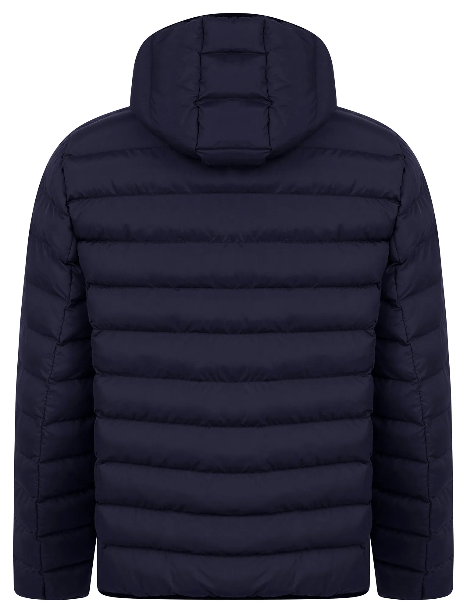 Tayten Quilted Puffer Jacket with Hood in Sky Captain Navy - Tokyo Laundry