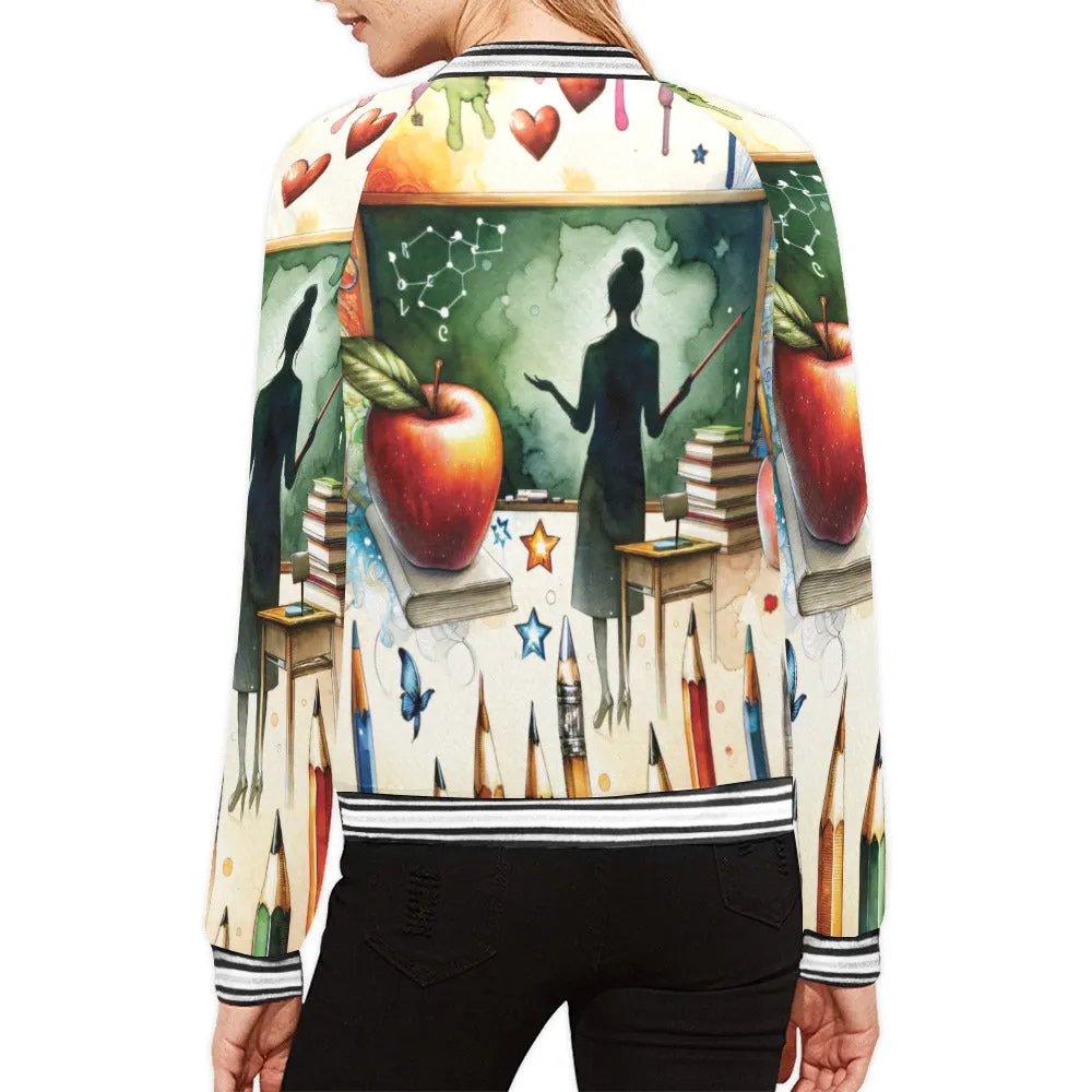 Teacher awd1161 Bomber Jacket for Women