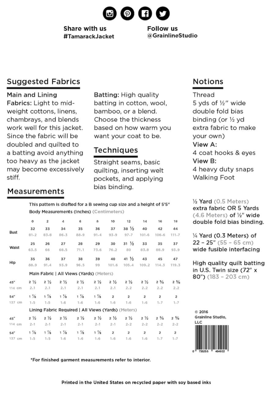The Tamarack Jacket Kit - Old Rose