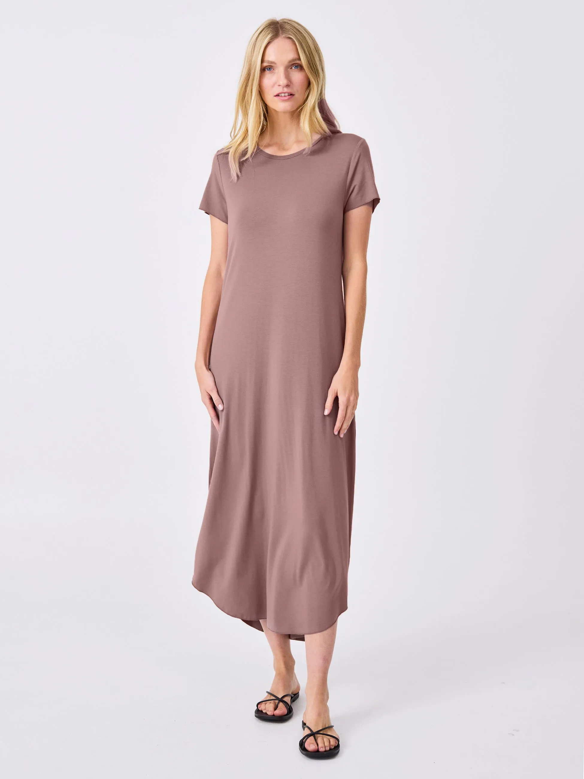 The Ultimate Tee Dress - Taupe