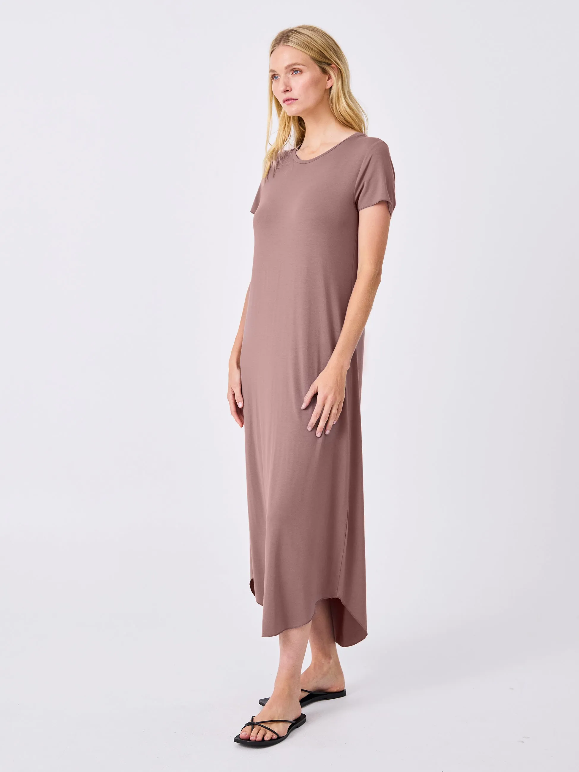 The Ultimate Tee Dress - Taupe