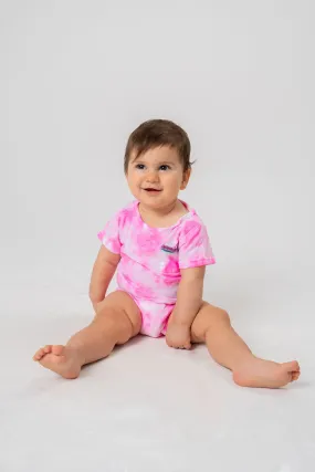 Tie Dye Short Sleeve Bodysuit