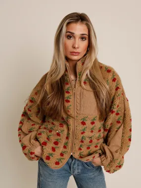TINY TULIP FLEECE JACKET
