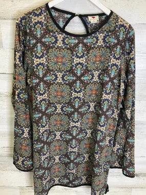 Tunic Long Sleeve By One Clothing In Multi-colored, Size: Xl