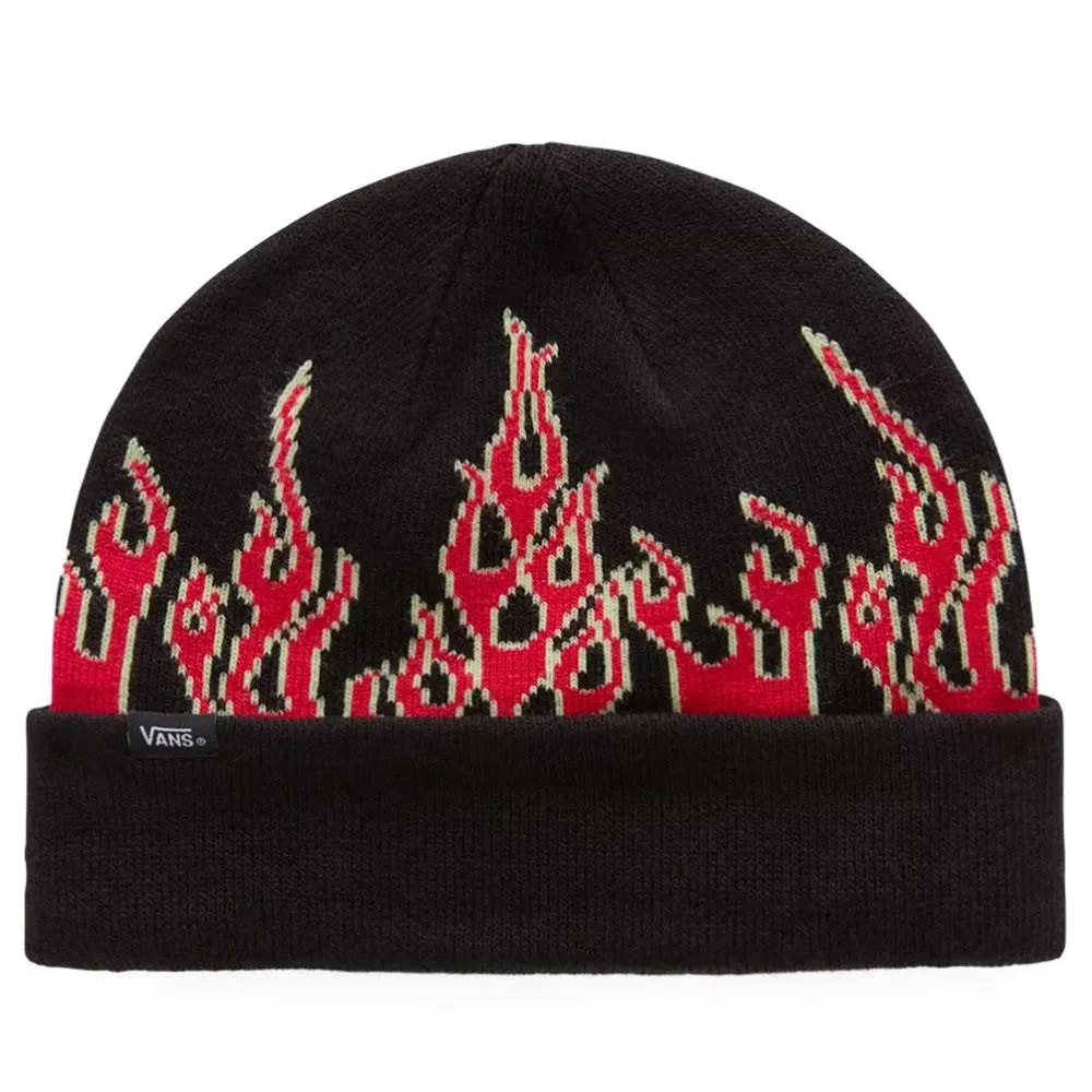 Vans Kids Up In Flames Beanie - Black