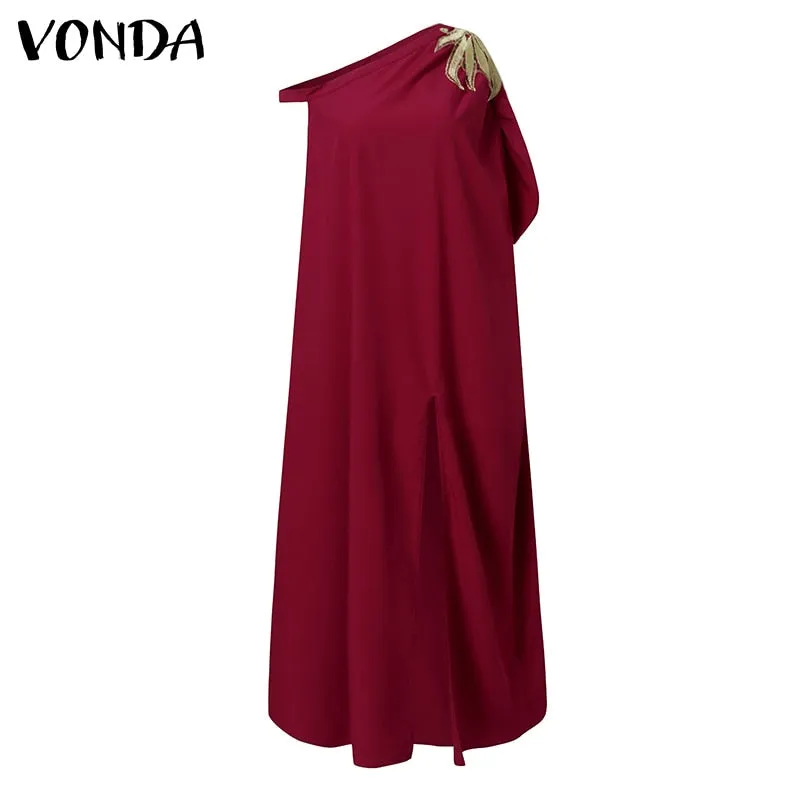 Women Off Shoulder Dress Vintage Look