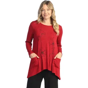 Women's Jess & Jane Patch Pocket Tunic Sketch Red