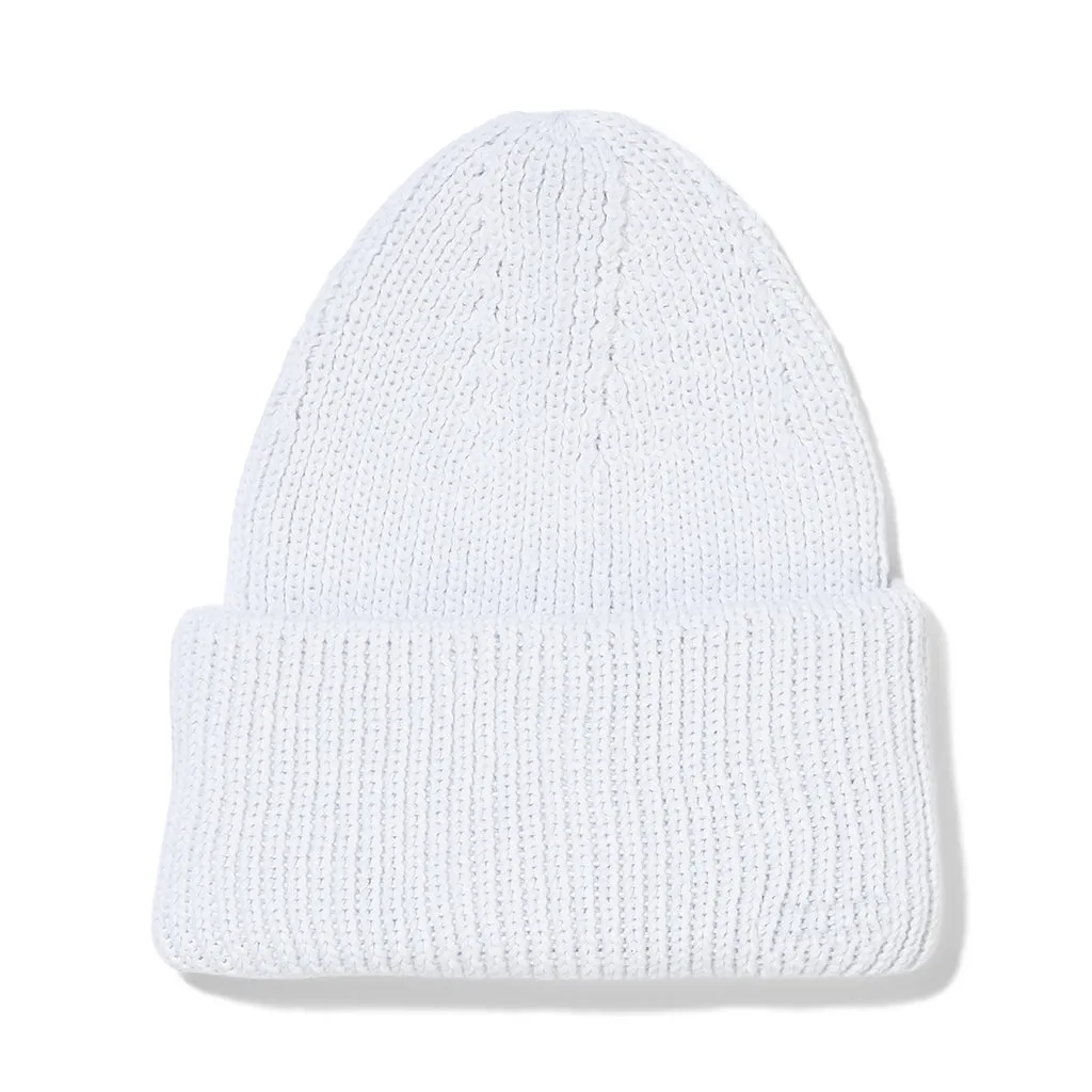 Womens Off The Cuff Beanie - White