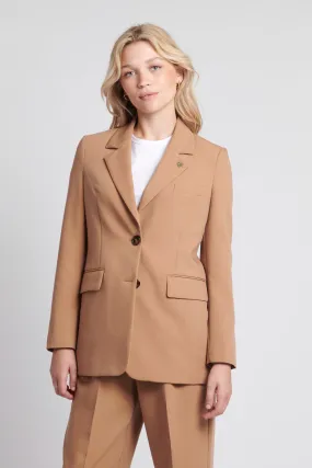 Womens Single Breasted Blazer in Burro