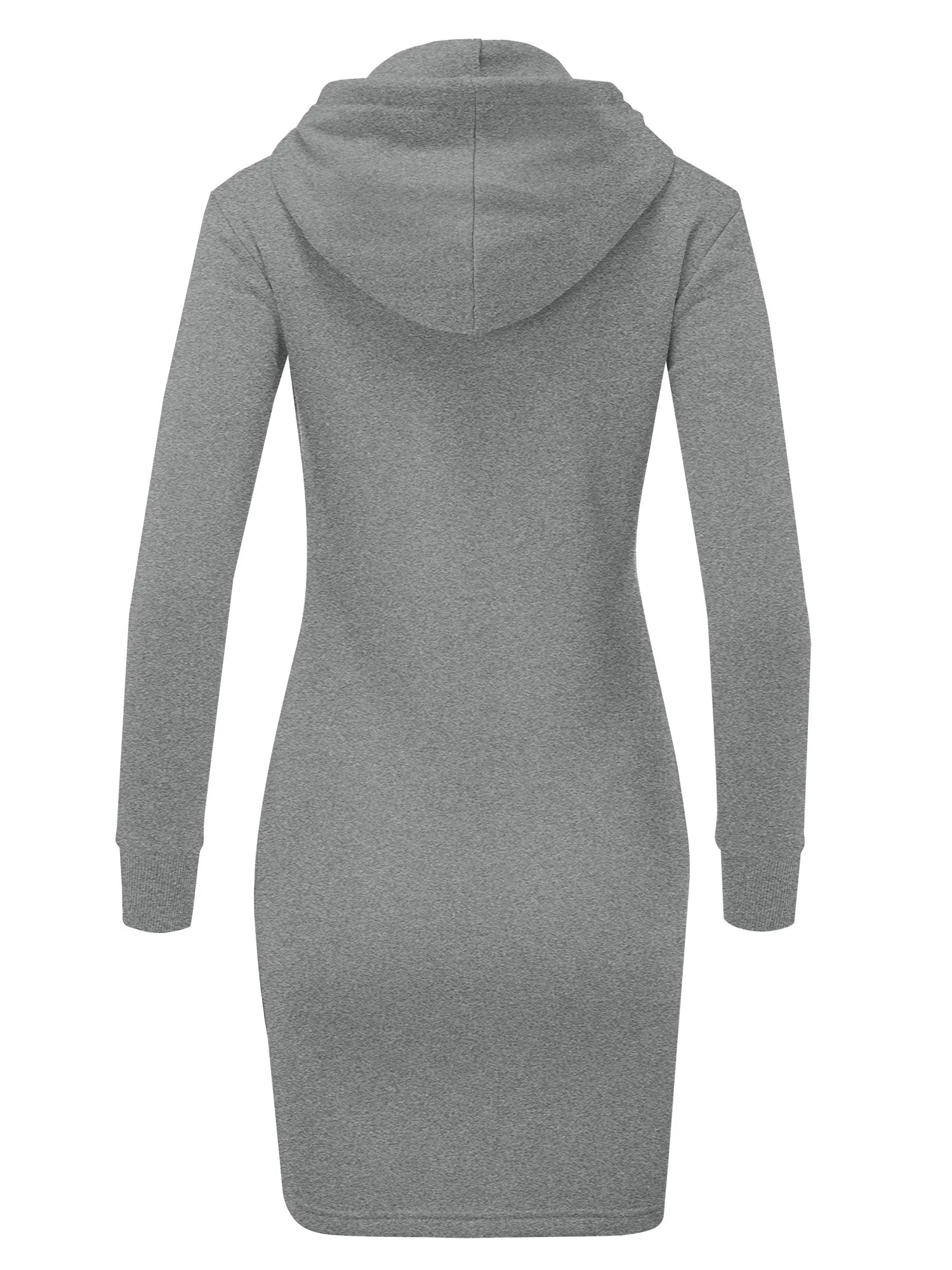 Women's Slim Fit Long Sleeve Fleece Sweater Dress (FWD1151)