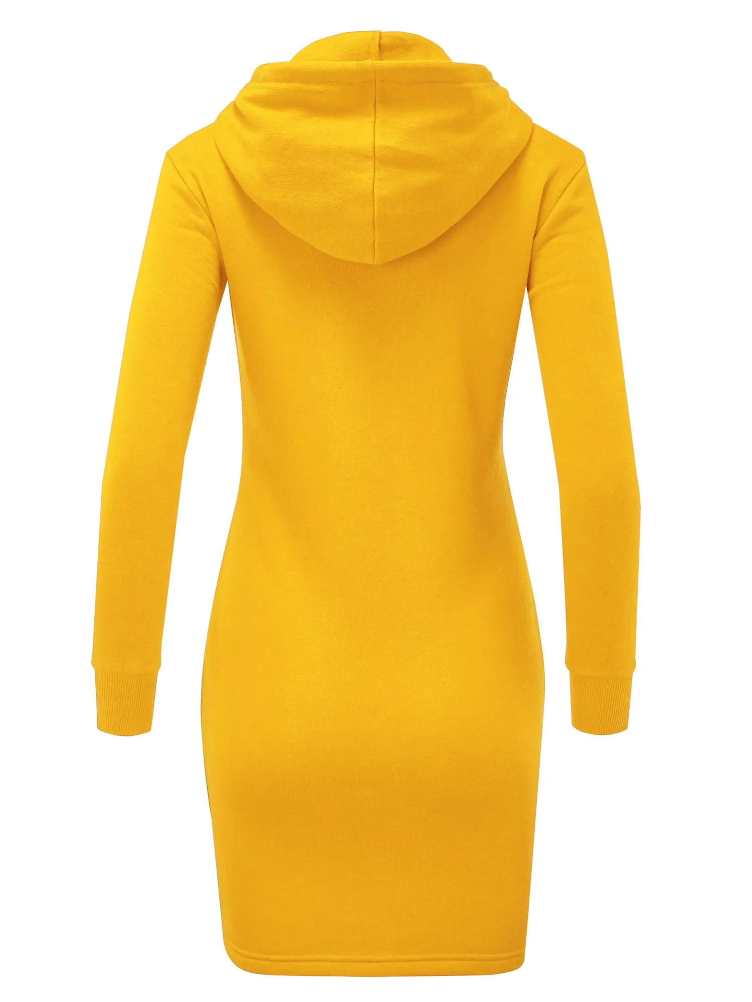 Women's Slim Fit Long Sleeve Fleece Sweater Dress (FWD1151)