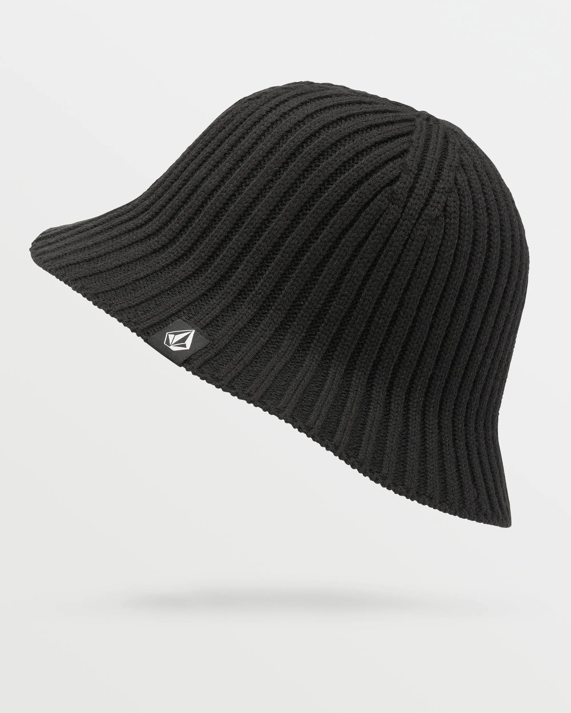 Womens Yay Knit Bucket Hat - Black